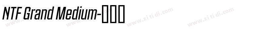NTF Grand Medium字体转换
